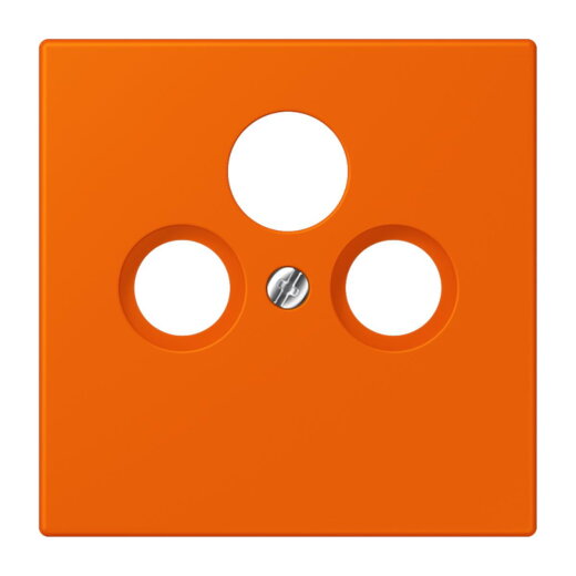 Jung Abdeckung für Universal-Sat/BK-Dosen, Thermoplast lackiert, Serie LS, orange LC990SAT224