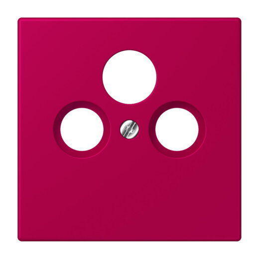 Jung Abdeckung für Universal-Sat/BK-Dosen, Thermoplast lackiert, Serie LS, rouge rubia LC990SAT230