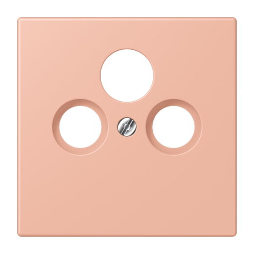 Jung Abdeckung für Universal-Sat/BK-Dosen, Thermoplast lackiert, Serie LS, rose clair LC990SAT231