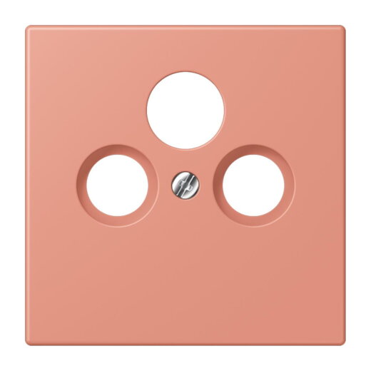 Jung Abdeckung für Universal-Sat/BK-Dosen, Thermoplast lackiert, Serie LS, locre rouge moyen LC990SAT233