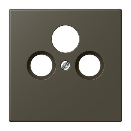 Jung Abdeckung für Universal-Sat/BK-Dosen, Thermoplast lackiert, Serie LS, ombre naturelle 31 LC990SAT241