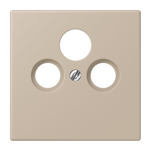 Jung Abdeckung für Universal-Sat/BK-Dosen, Thermoplast lackiert, Serie LS, ombre naturelle claire LC990SAT243