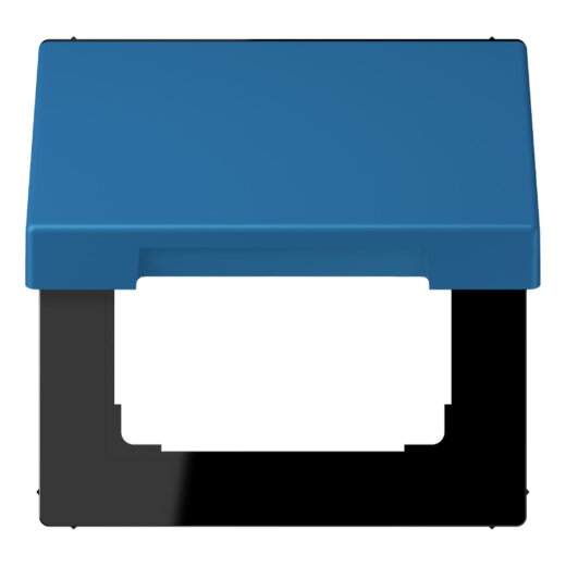 Jung Klappdeckel mit Rückstellfeder, Thermoplast lackiert, Serie LS, bleu céruléen 31 LC990BFKL211