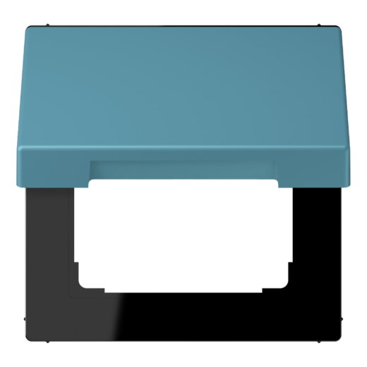 Jung Klappdeckel mit Rückstellfeder, Thermoplast lackiert, Serie LS, céruléen vif LC990BFKL212