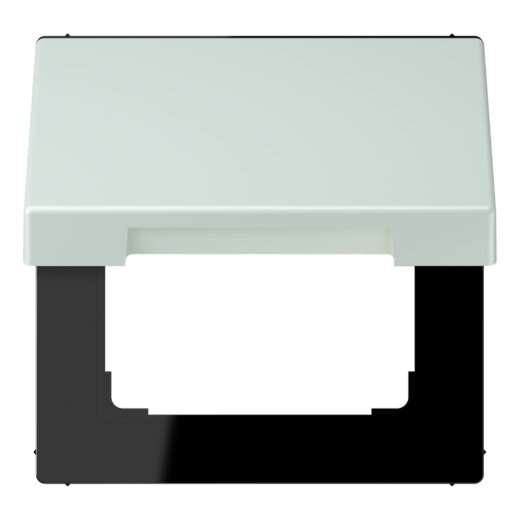 Jung Klappdeckel mit Rückstellfeder, Thermoplast lackiert, Serie LS, céruléen pale LC990BFKL215