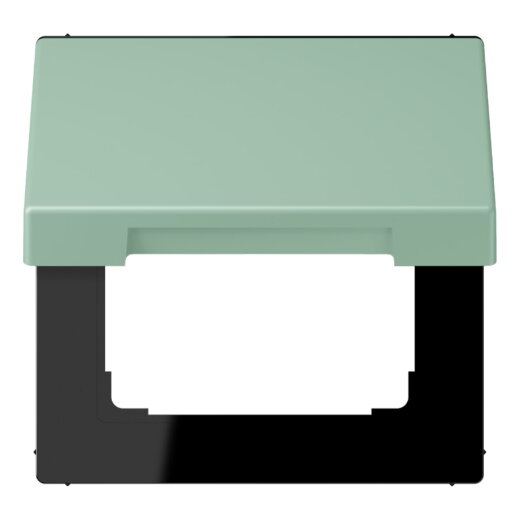 Jung Klappdeckel mit Rückstellfeder, Thermoplast lackiert, Serie LS, vert anglais clair LC990BFKL217
