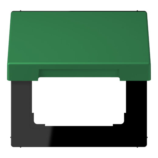Jung Klappdeckel mit Rückstellfeder, Thermoplast lackiert, Serie LS, vert foncé LC990BFKL219