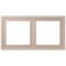 Jung Rahmen, 2-fach, LS ZERO, ombre br?lée claire LCZ982BF240