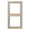 Jung Rahmen, 2-fach, LS 990, ombre naturelle claire LC982243