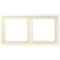 Jung Rahmen, 2-fach, LS ZERO, blanc ivoire LCZ982BF245