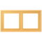 Jung Rahmen, 2-fach, LS ZERO, ocre jaune clair LCZ982BF254