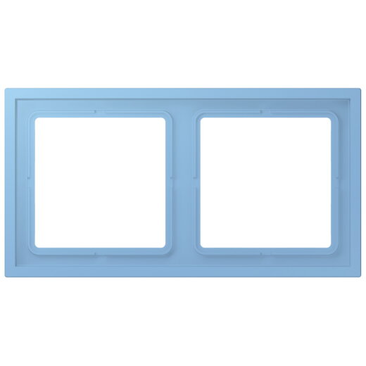 Jung Rahmen, 2-fach, LS ZERO, bleu céruléen 59 LCZ982BF256