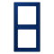 Jung Rahmen, 2-fach, LS 990, bleu outremer foncé LC982261