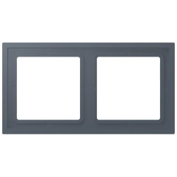 Jung Rahmen, 2-fach, LS ZERO, gris fonce 59 LCZ982BF262