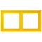 Jung Rahmen, 2-fach, LS ZERO, le jaune vif LCZ982BF263