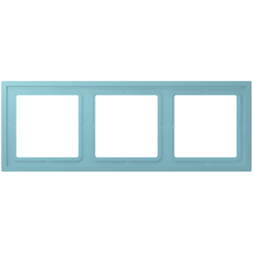 Jung Rahmen, 3-fach, LS ZERO, céruléen moyen LCZ983BF213