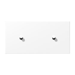 Jung Abdeckung mit Kipphebel, Kegel, 2fach, 2 x 1...