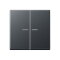 Jung KNX RF Taster 2fach, Thermoplast lackiert, Serie A, anthrazit matt A10921STRFBFANM