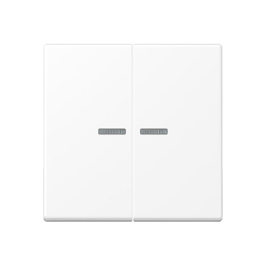 Jung KNX RF Taster 2fach, Thermoplast lackiert, Serie A, schneeweiß matt A10921STRFBFWWM