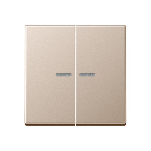 Jung KNX RF Taster 2fach, Duroplast lackiert, Serie A, champagner A10921STRFCH