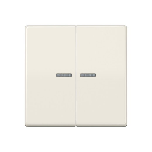 Jung KNX RF Taster 2fach, Duroplast, Serie AS, weiß AS10921STRF