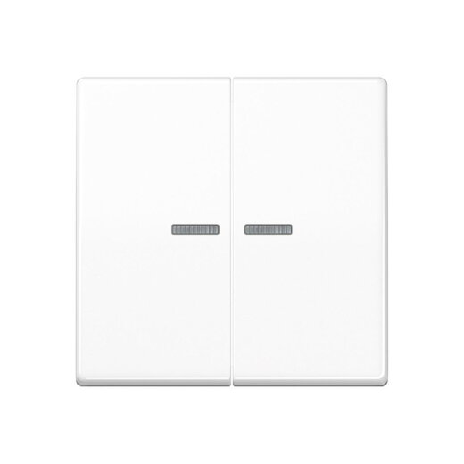 Jung KNX RF Taster 2fach, Duroplast, Serie AS, alpinweiß AS10921STRFWW