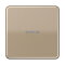 Jung KNX RF Taster 1fach, Aluminium eloxiert, Serie CD, gold-bronze CD10911STRFGB