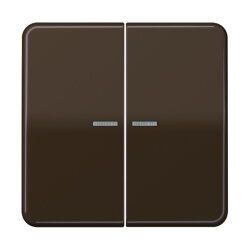 Jung KNX RF Taster 2fach, Duroplast, Serie CD, braun...