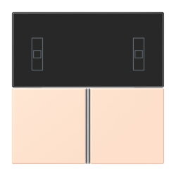 Jung Tastensatz 3fach, F40 Raumcontroller, Serie LS, rose...