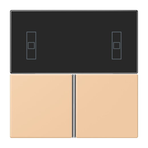 Jung Tastensatz 3fach, F40 Raumcontroller, Serie LS, terre sienne claire 31 LC4093TSA237