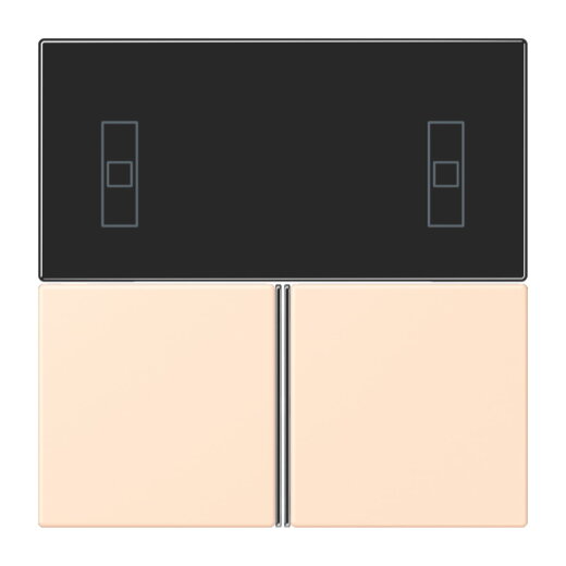 Jung Tastensatz 3fach, F40 Raumcontroller, Serie LS, terre sienne pâle LC4093TSA238