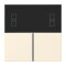 Jung Tastensatz 3fach, F40 Raumcontroller, Serie LS, blanc ivoire LC4093TSA245