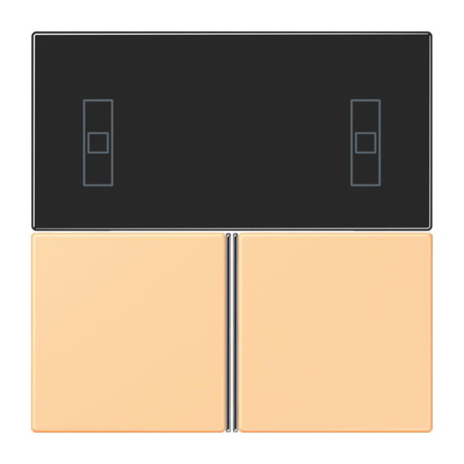 Jung Tastensatz 3fach, F40 Raumcontroller, Serie LS, terre sienne claire 59 LC4093TSA258