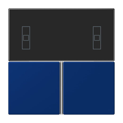 Jung Tastensatz 3fach, F40 Raumcontroller, Serie LS, bleu outremer foncé LC4093TSA261