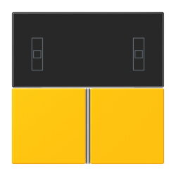 Jung Tastensatz 3fach, F40 Raumcontroller, Serie LS, le...