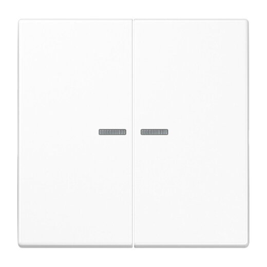 Jung KNX RF Taster 2fach, Duroplast antimikrobiell, Serie LS, alpinweiß SPLS10921STRFWW