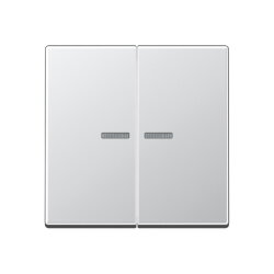 Jung HOME Taster 2fach, Serie A, aluminium BTA17102AL