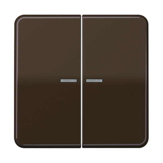 Jung HOME Taster 2fach, Duroplast, Serie CD, braun BTCD17102BR