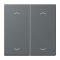 Jung Wippe, mit Pfeilsymbolen für Taster 2fach, Serie LS, gris foncé 31 LC102P202