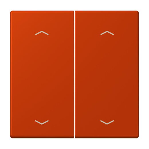 Jung Wippe, mit Pfeilsymbolen für Taster 2fach, Serie LS, rouge vermillon 59 LC102P244