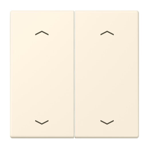 Jung Wippe, mit Pfeilsymbolen für Taster 2fach, Serie LS, blanc ivoire LC102P245