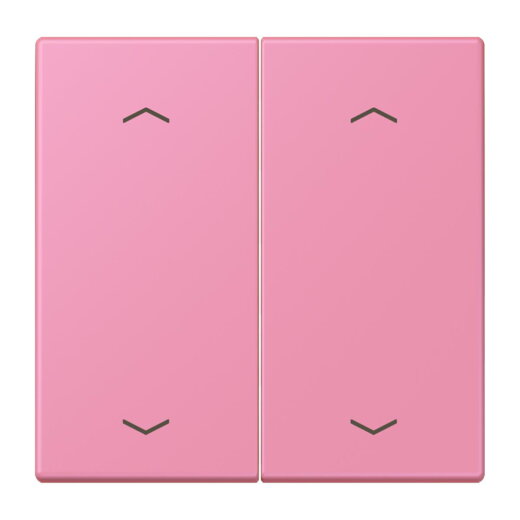 Jung Wippe, mit Pfeilsymbolen für Taster 2fach, Serie LS, rose vif LC102P246