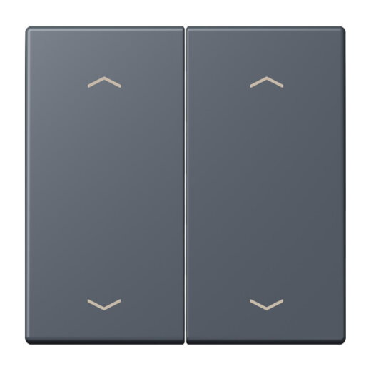 Jung Wippe, mit Pfeilsymbolen für Taster 2fach, Serie LS, gris fonce 59 LC102P262