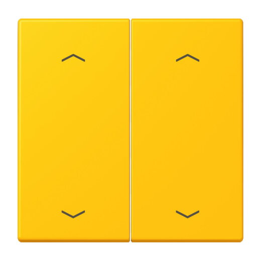 Jung Wippe, mit Pfeilsymbolen für Taster 2fach, Serie LS, le jaune vif LC102P263