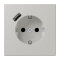 Jung SCHUKO Steckdose 16 A 250 V ~, mit USB-Ladegerät 1 x Typ A, SAFETY+, Serie LS, gris clair 31 LC1520-18A205