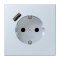 Jung SCHUKO Steckdose 16 A 250 V ~, mit USB-Ladegerät 1 x Typ A, SAFETY+, Serie LS, outremer pale LC1520-18A209