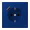Jung SCHUKO Steckdose 16 A 250 V ~, mit USB-Ladegerät 1 x Typ A, SAFETY+, Serie LS, bleu outremer foncé LC1520-18A261