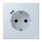 Jung SCHUKO Steckdose 16 A 250 V ~, mit USB-Ladegerät 1 x Typ C, SAFETY+, Serie LS, outremer pale LC1520-18C209