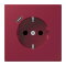 Jung SCHUKO Steckdose 16 A 250 V ~, mit USB-Ladegerät 1 x Typ C, SAFETY+, Serie LS, le rubis LC1520-18C255