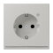 Jung SCHUKO Steckdose, 16 A 250 V ~, mit LED-Orientierungslicht, SAFETY+, Serie LS, gris clair 31 LC1520-OLNW205